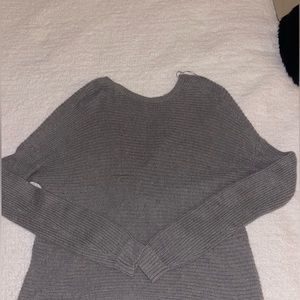 Grey reversible sweater